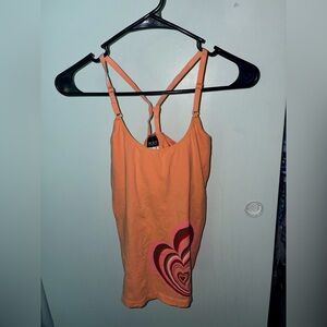 Body By Victoria Secret Orange Racerback Tank Top Sz Medium